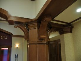 Weight bearing supports, moldings and crown