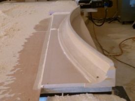 CNC produced custom crown molding